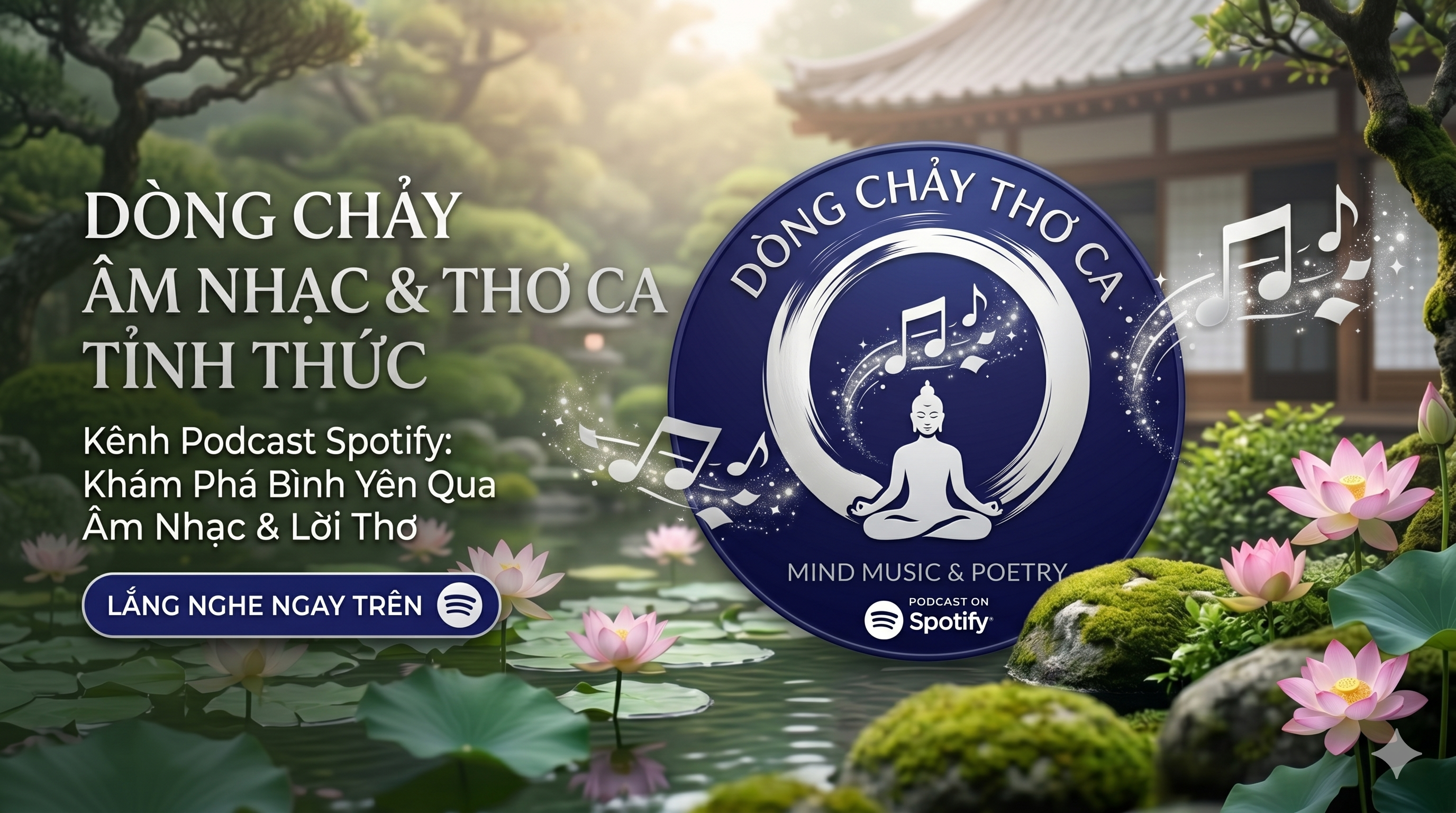 Dòng chảy thơ ca tỉnh thức - khi thiền định nở hoa thành lời ca, giai điệu