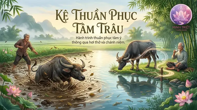 Bài kệ: Thuần phục tâm trâu